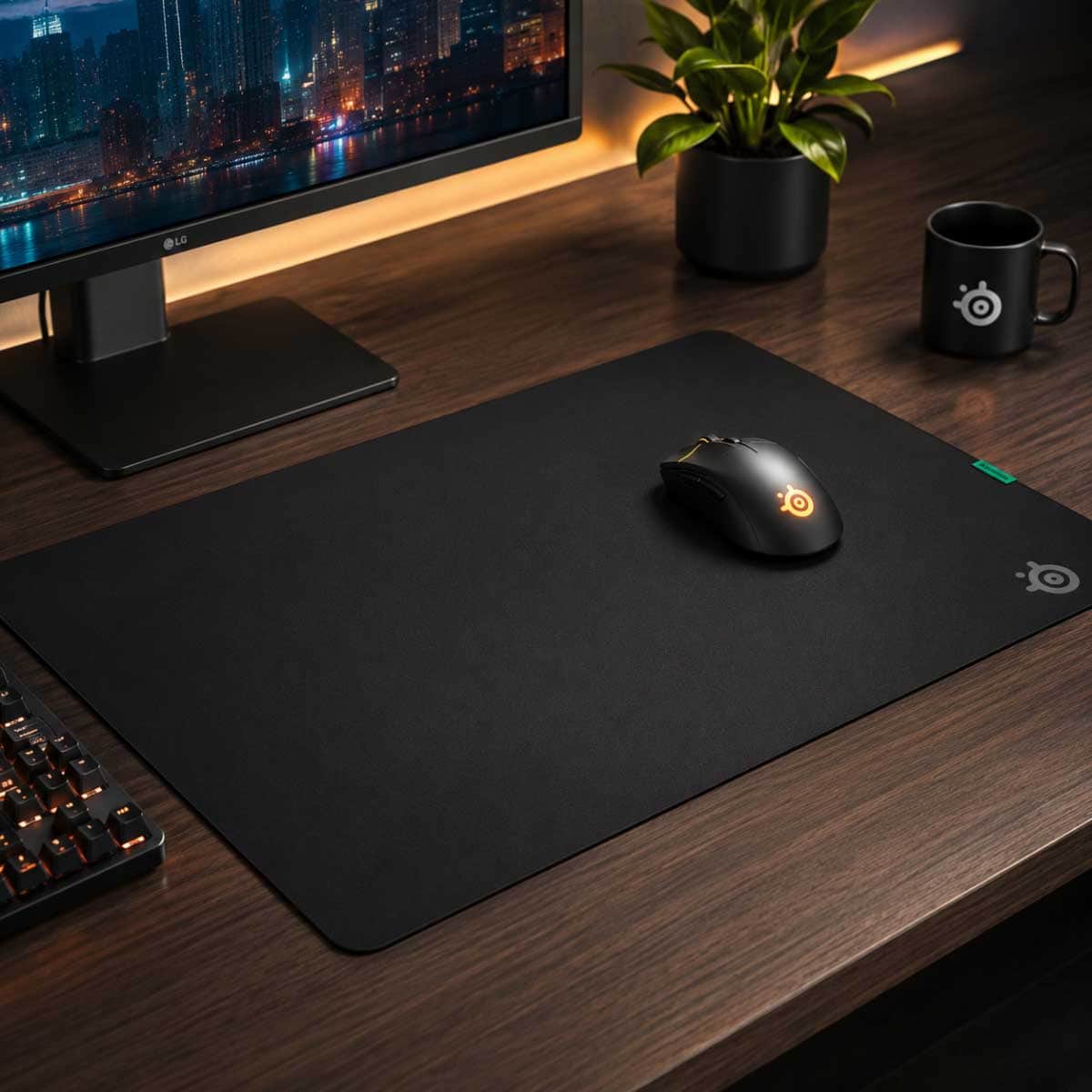 SteelSeries Black QcK Performance XL Balance Gaming Mouse Pad