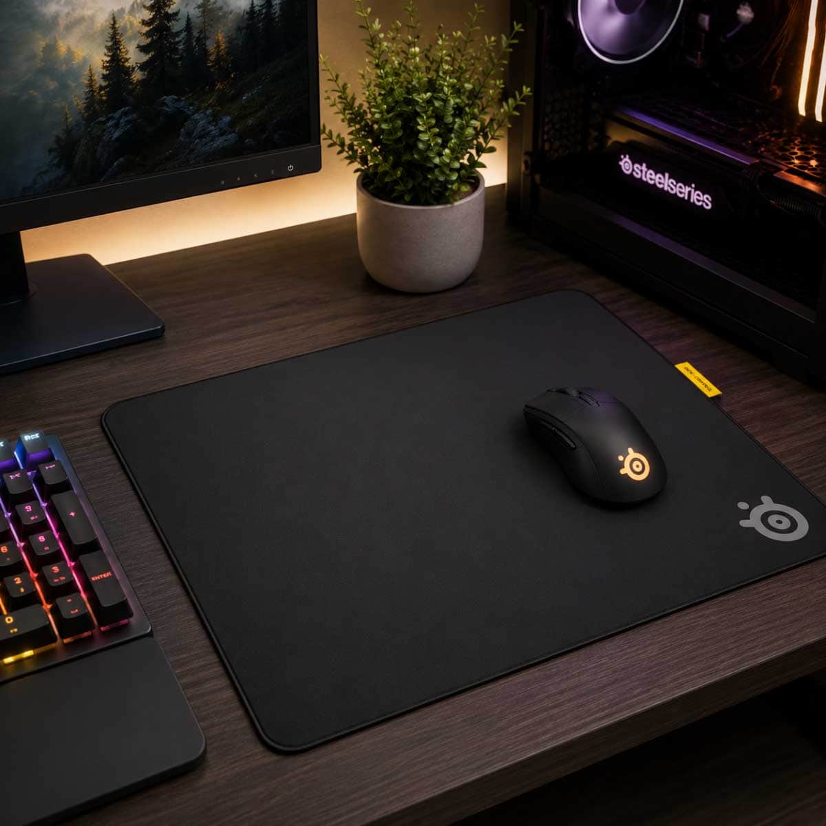 SteelSeries Black QcK Performance XL Control Gaming Mouse Pad