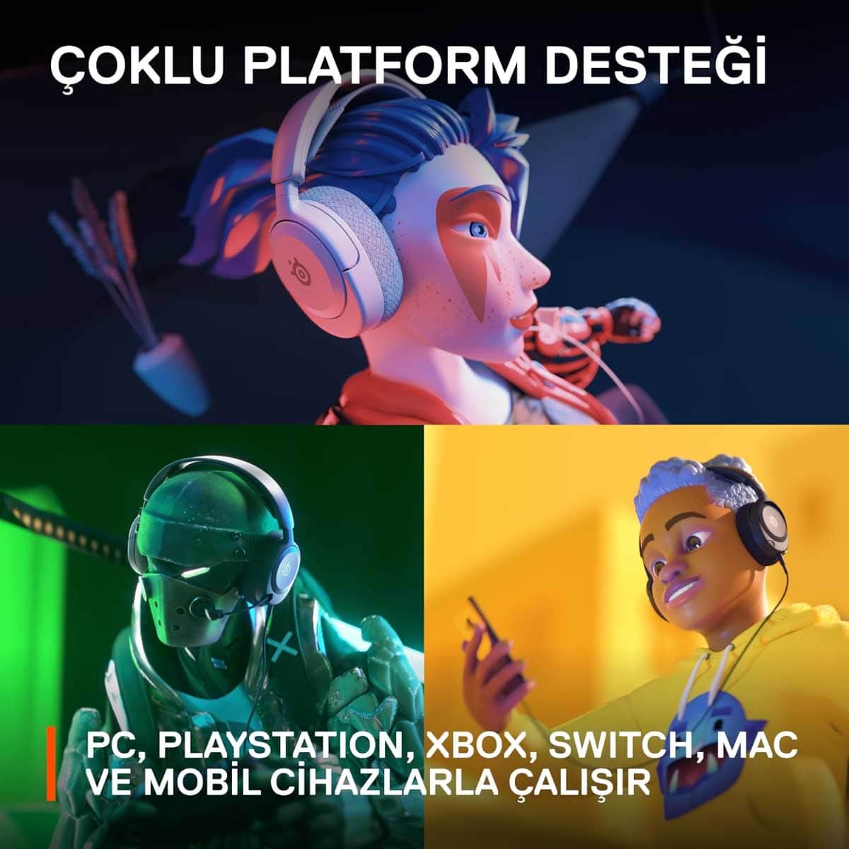 ستيل سيريز سماعة الألعاب السلكية أركتيس نوفا 1 بتصميم يغطي الأذن بالكامل