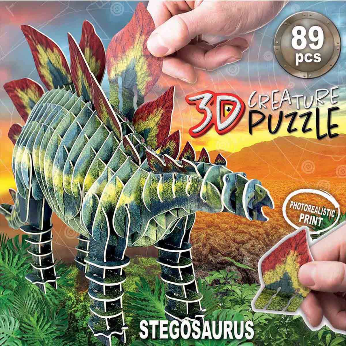 Educa Stegosaurus 3D Creature Puzzle Unisex, 5-7 Years
