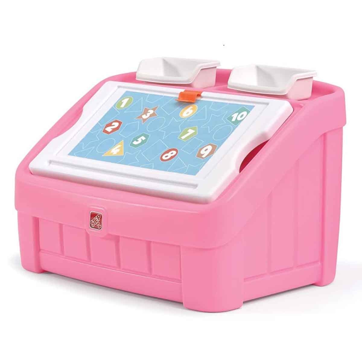 Step2 2 in 1 Toy Box & Art Lid Unisex, 3-4 Years