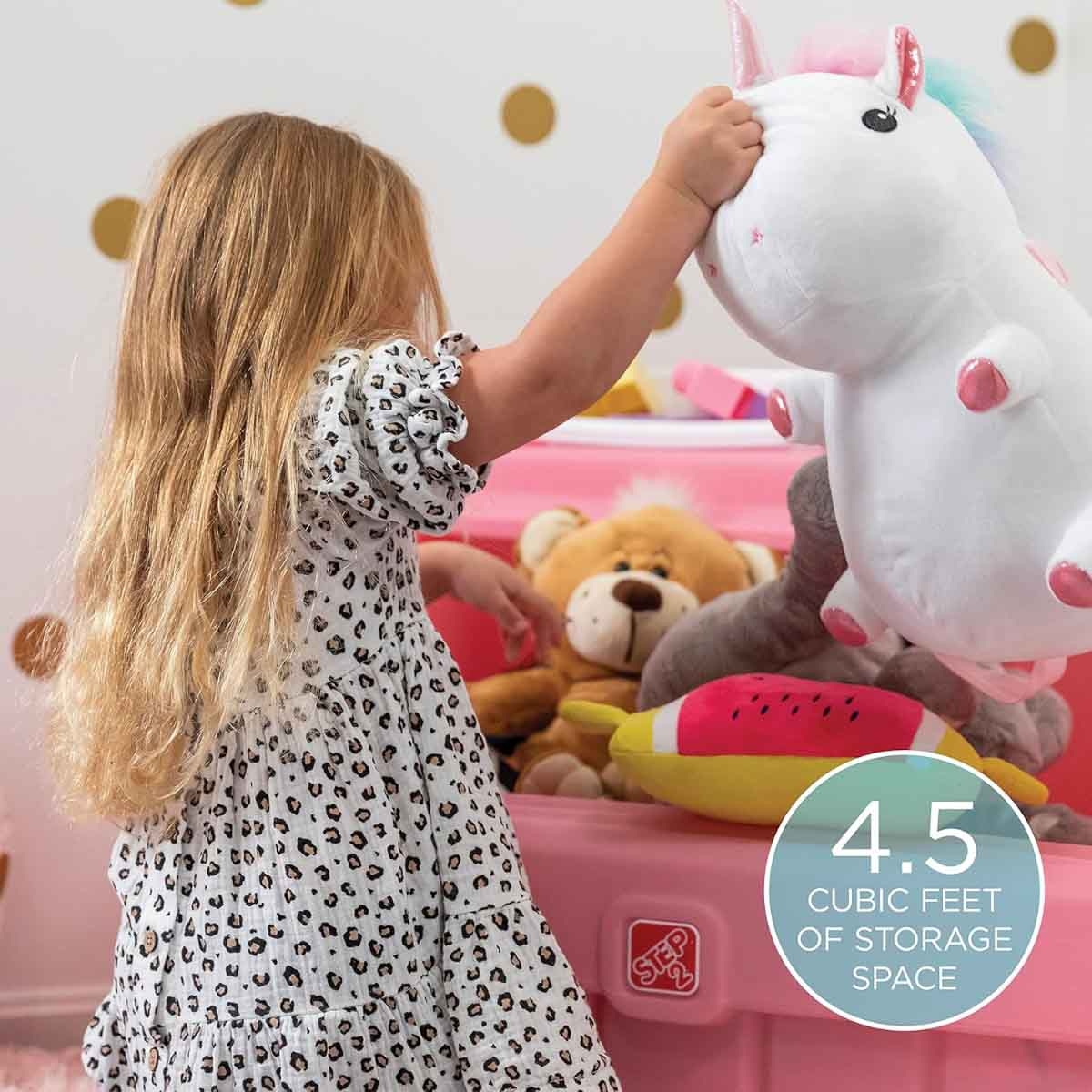 Step2 2 in 1 Toy Box & Art Lid Unisex, 3-4 Years