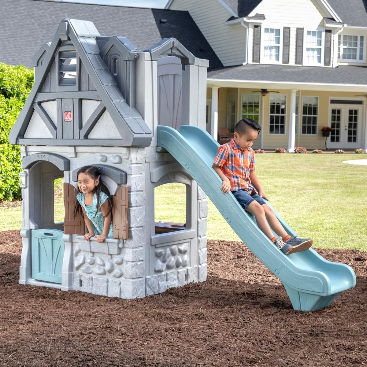 Step2 Adventures 2-Story Playhouse & Slide Unisex, 3-4 Years