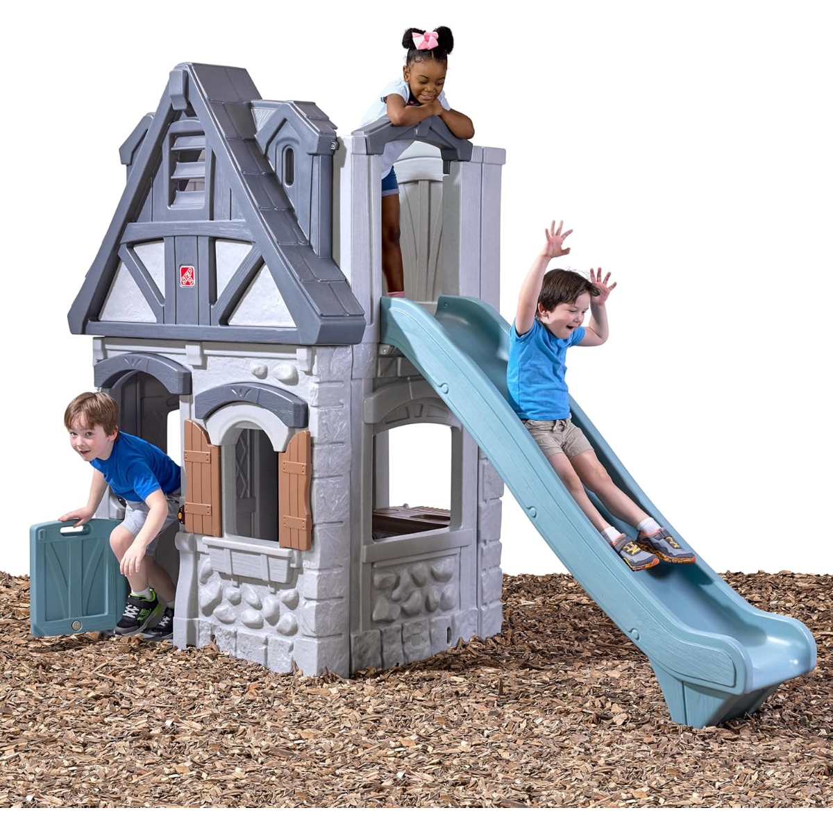 Step2 Adventures 2-Story Playhouse & Slide Unisex, 3-4 Years