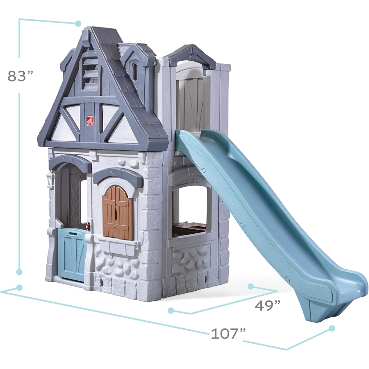 Step2 Adventures 2-Story Playhouse & Slide Unisex, 3-4 Years