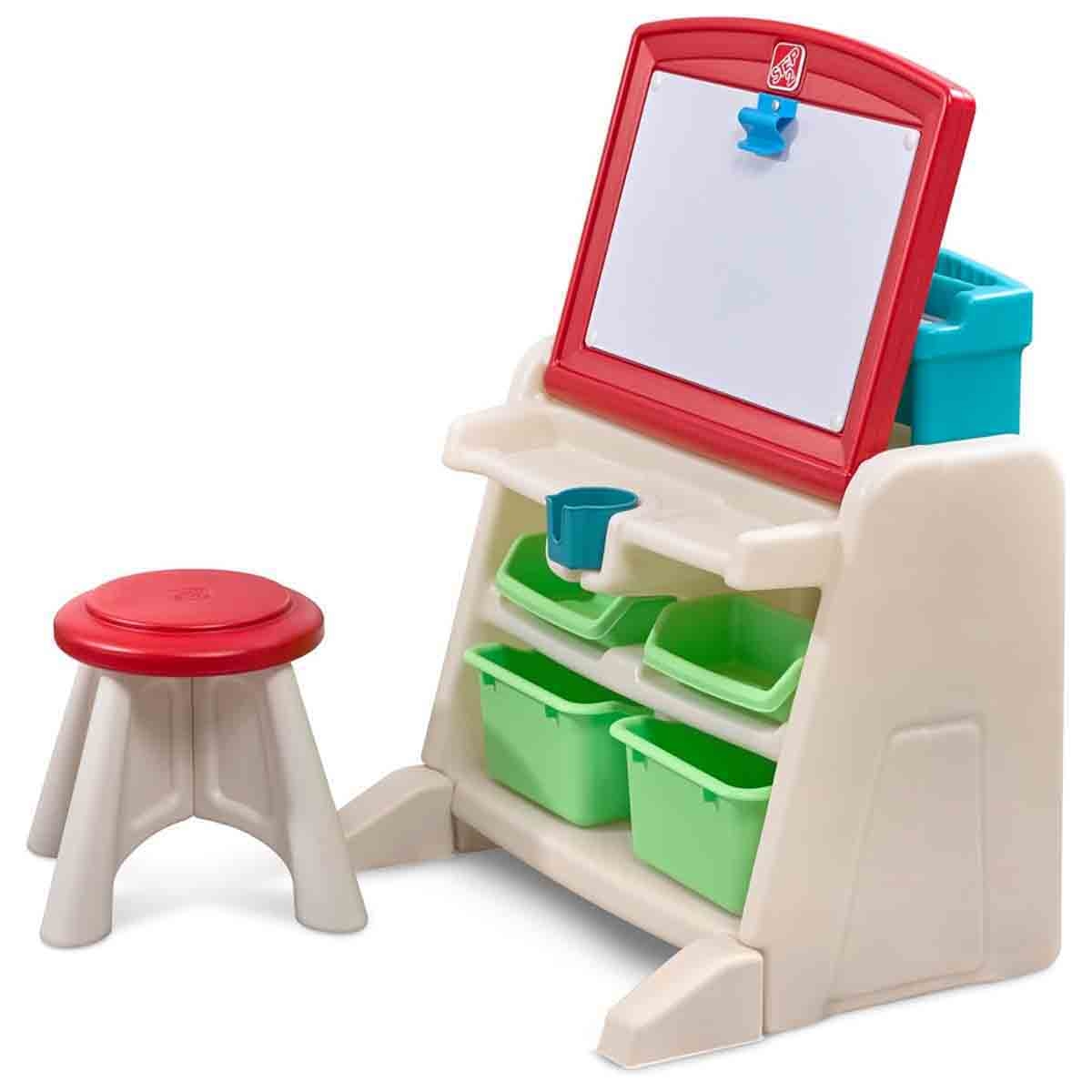 Step2 Flip & Doodle Easel Desk with Stool Unisex, 3-4 Years
