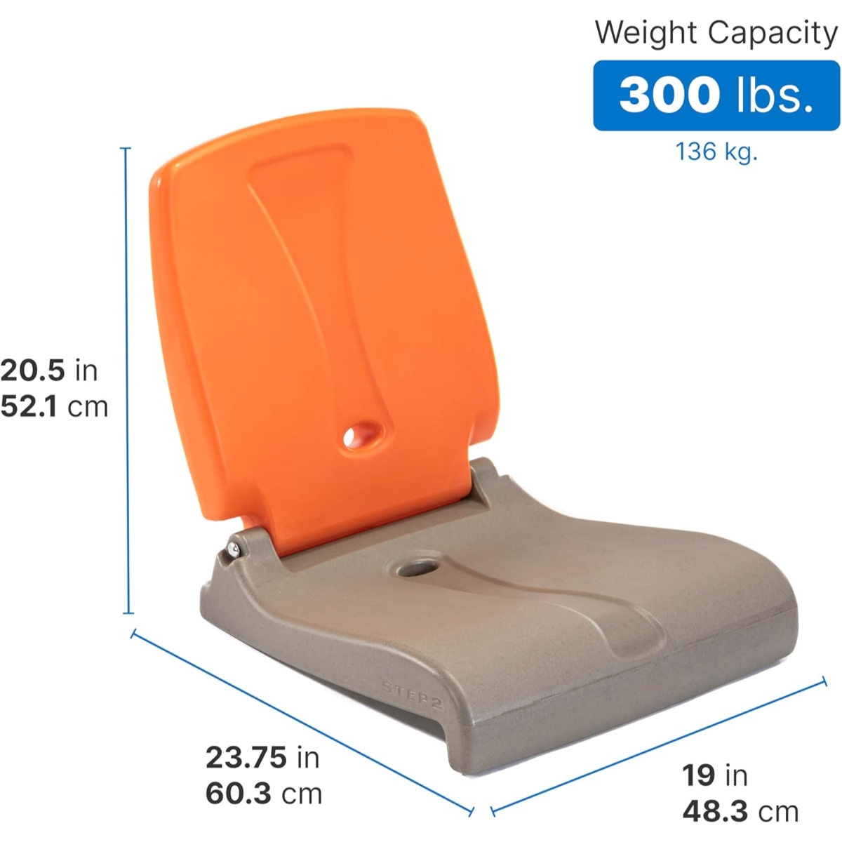 Step2 Foldable Brown & Orange Flip Seat