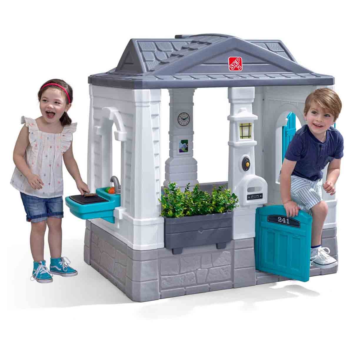 Step2 Homestyle Edition Neat & Tidy Cottage Playhouse Toddler, 0-2 Years