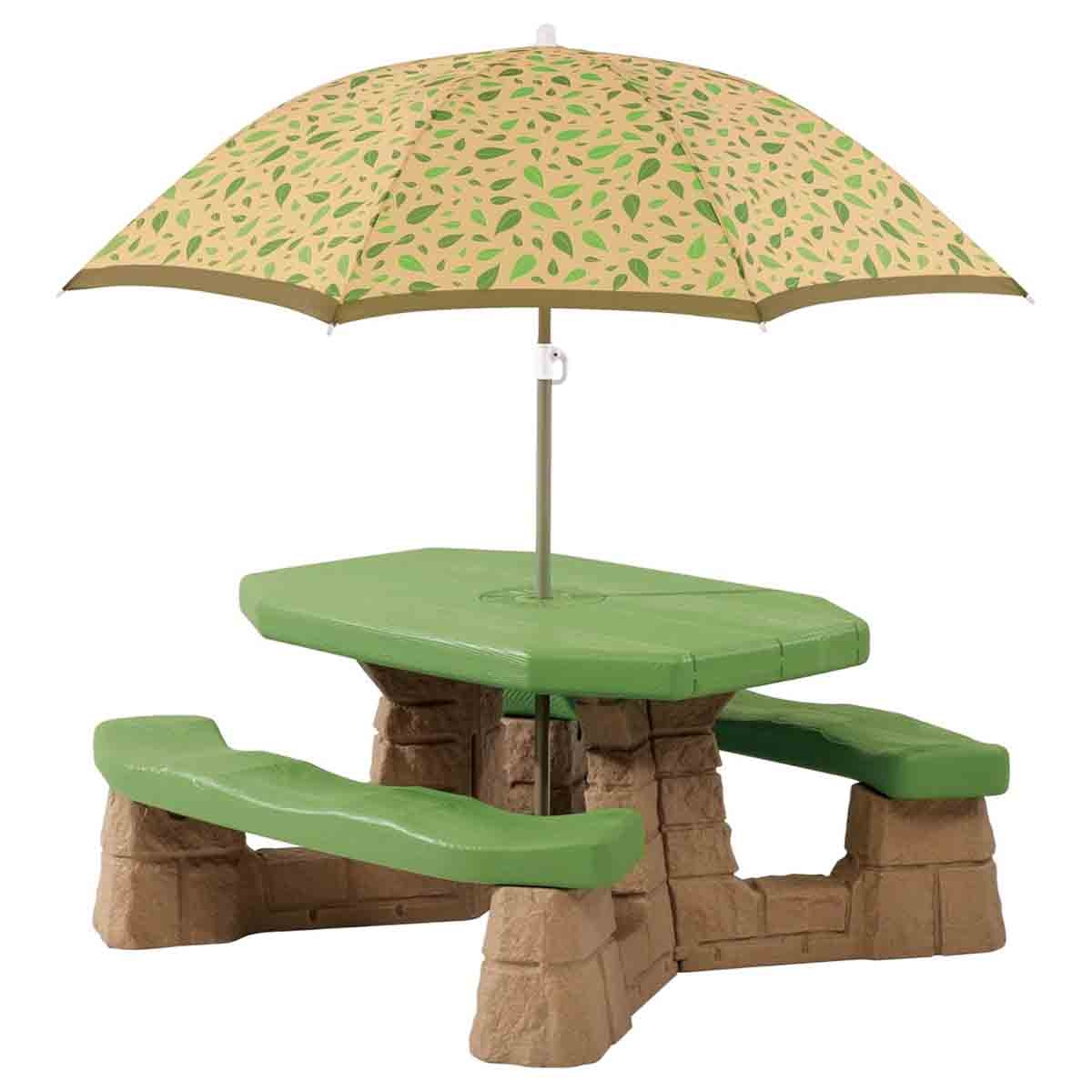 Step2 Naturally Playful Leaf Picnic Table with Umbrella Unisex, 3-4 Years