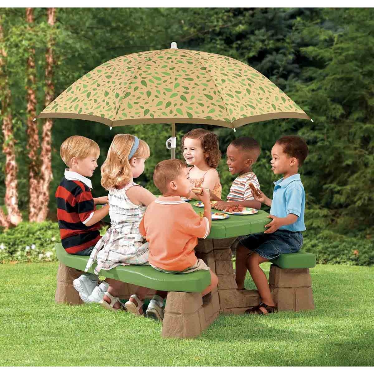 Step2 Naturally Playful Leaf Picnic Table with Umbrella Unisex, 3-4 Years