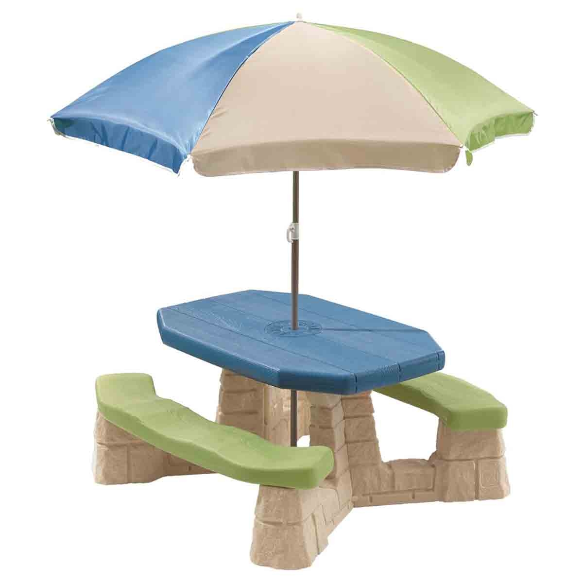 Step2 Naturally Playful Picnic Table with Umbrella Unisex, 3-4 Years