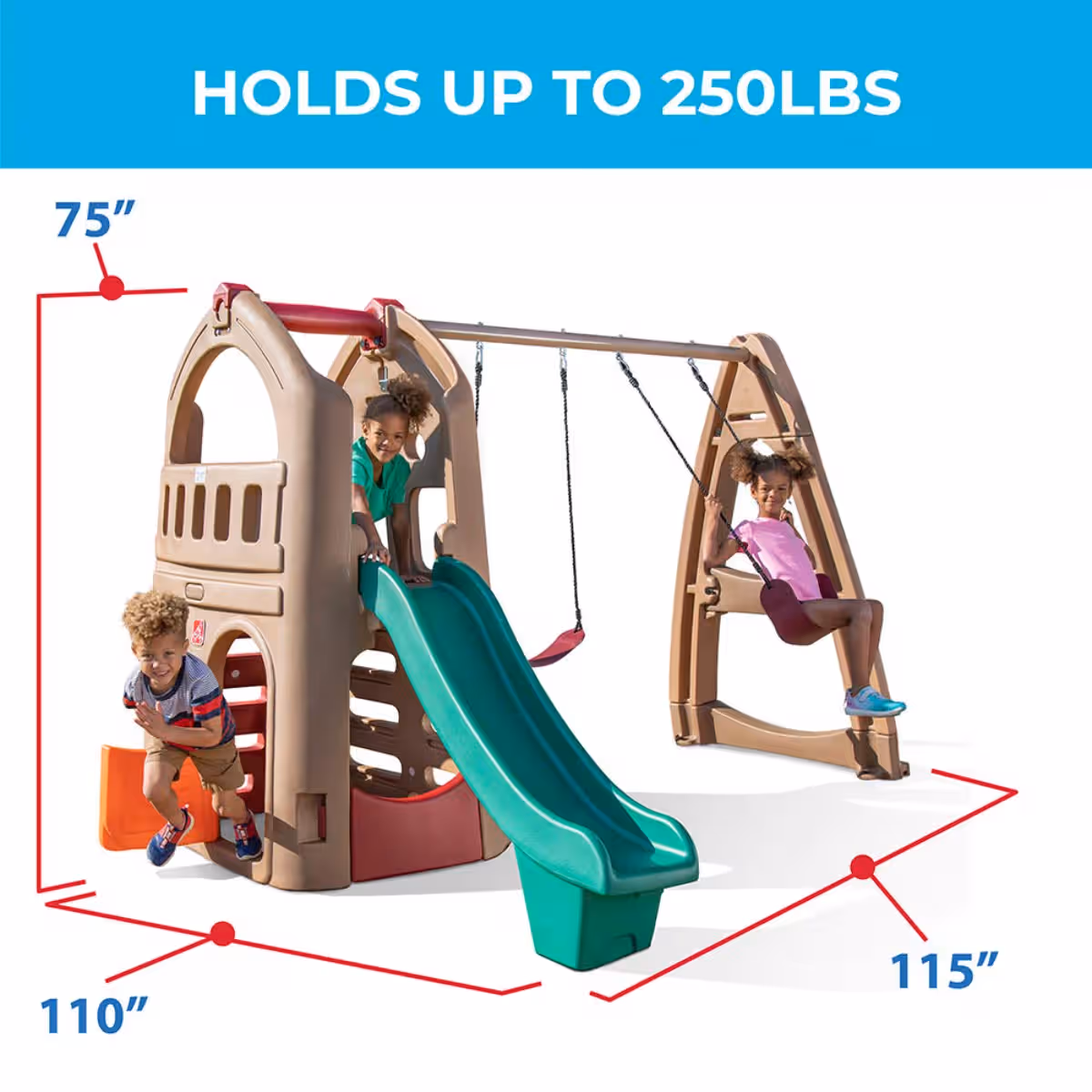 Step2 Naturally Playful Playhouse Climber & Swing Extension Unisex, 3-4 Years