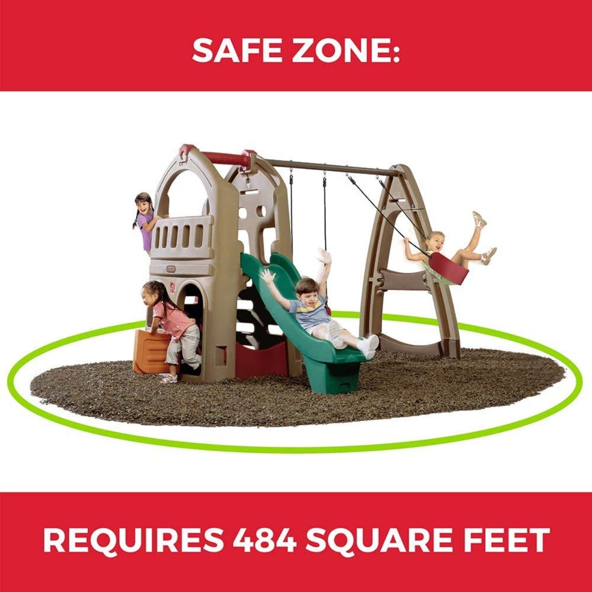 Step2 Naturally Playful Playhouse Climber & Swing Extension Unisex, 3-4 Years