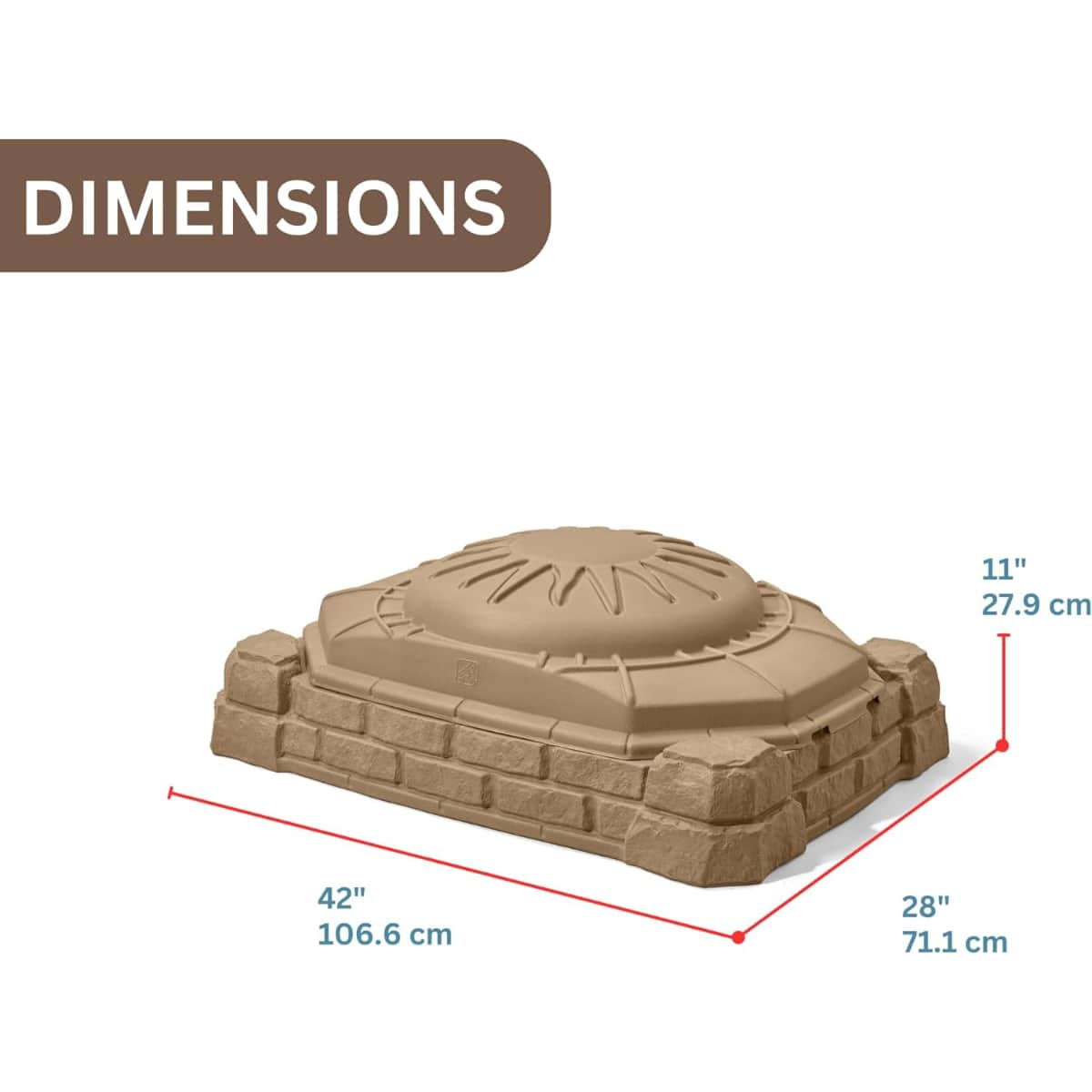 Step2 7220B4 Naturally Playful Sandbox Unisex, 3-4 Years