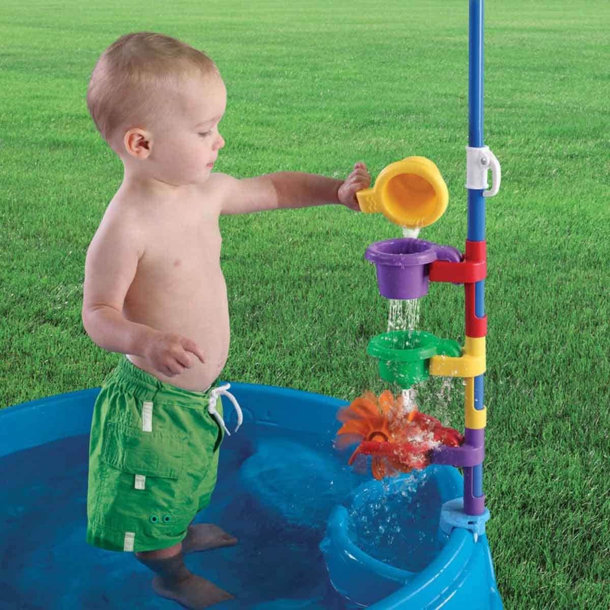 Step2 Play & Shade Kids Pool, 45.4 Ltr, 2 Persons, 3-4 Years