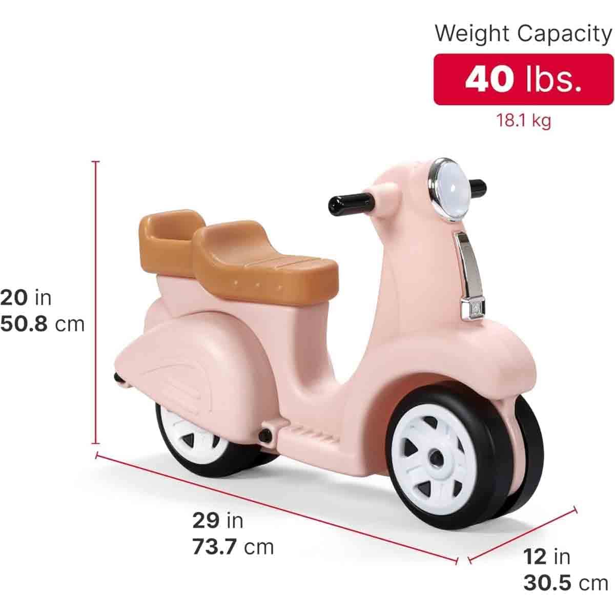 Step2 Ride Along Pink Scooter Unisex, 3-4 Years