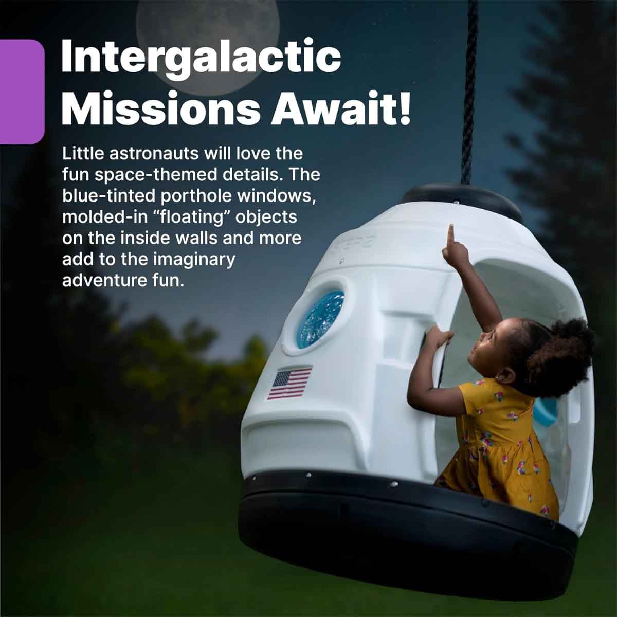 Step2 Space Capsule Swing Unisex, 3-4 Years
