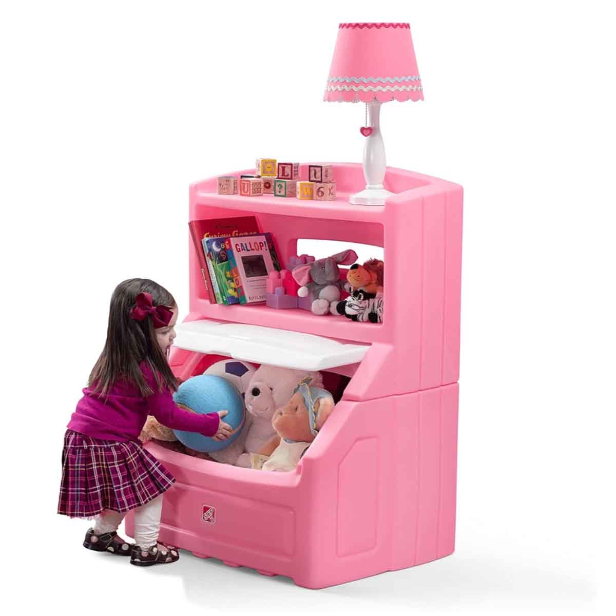 Step2 ST2857600 Lift & Hide Bookcase Storage Chest Unisex, 3-4 Years