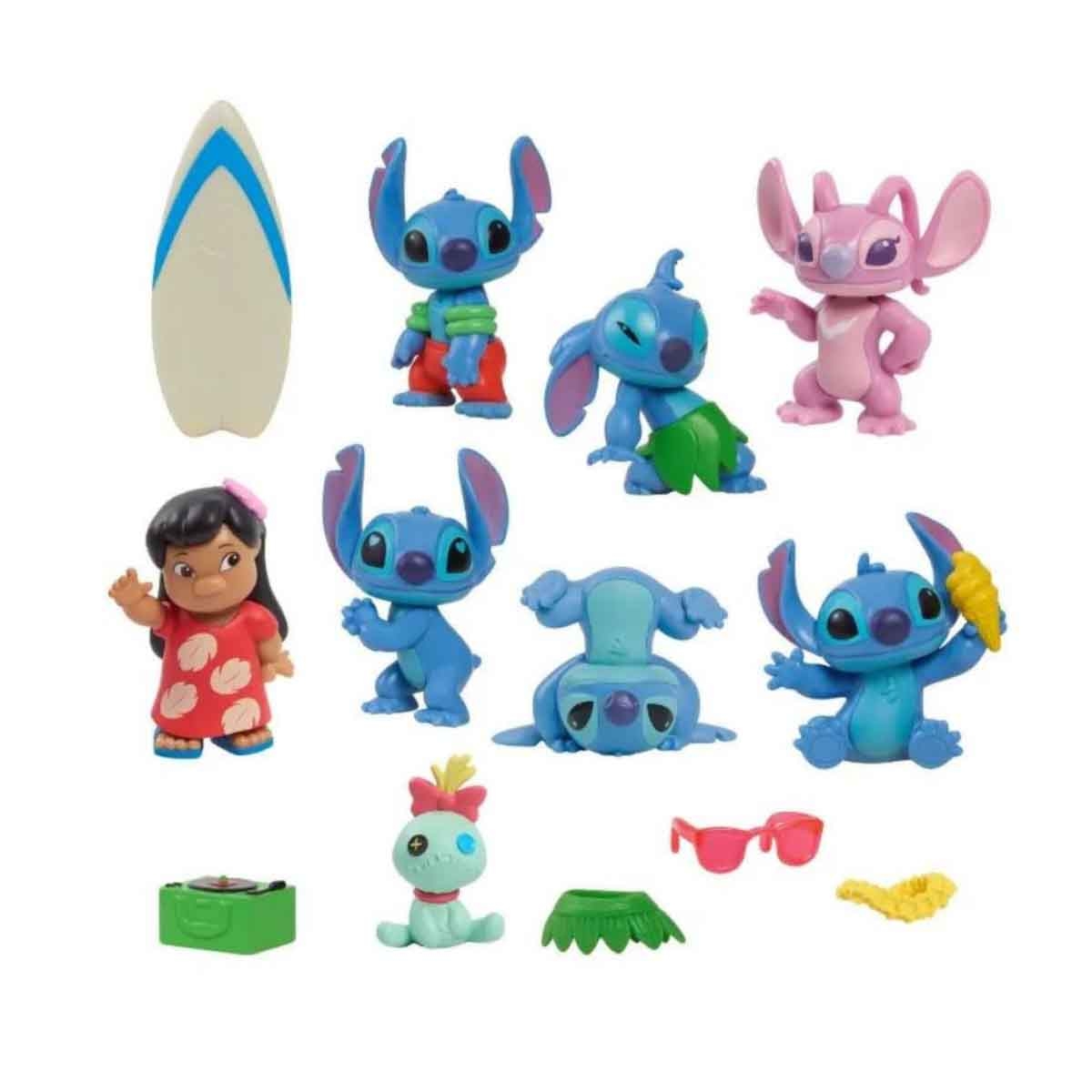Disney Stitch 13-Piece Deluxe Action Figure Set Unisex, 3-4 Years