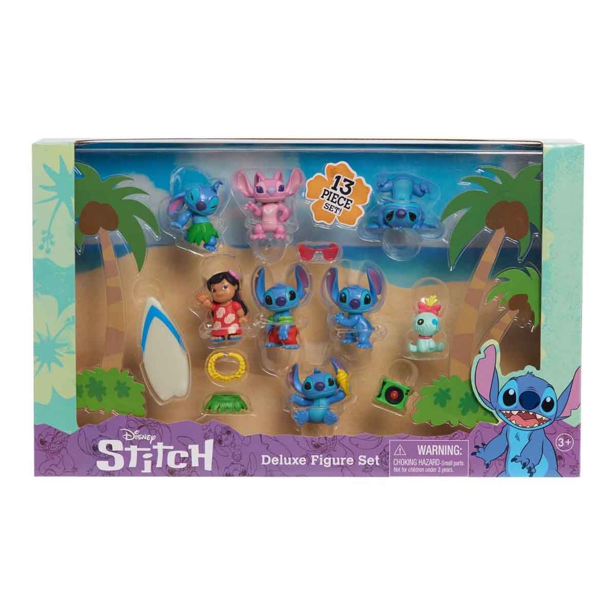 Disney Stitch 13-Piece Deluxe Action Figure Set Unisex, 3-4 Years