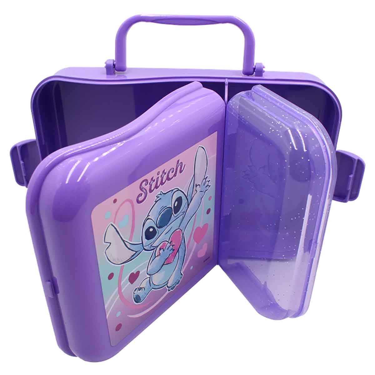 Stitch Disney Leakproof & Easy to Carry 2-Compartment Lunch Box