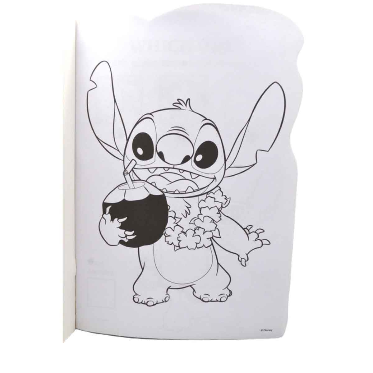 Disney Stitch Activity Book with Shaped Crayons Unisex, 3-4 Years