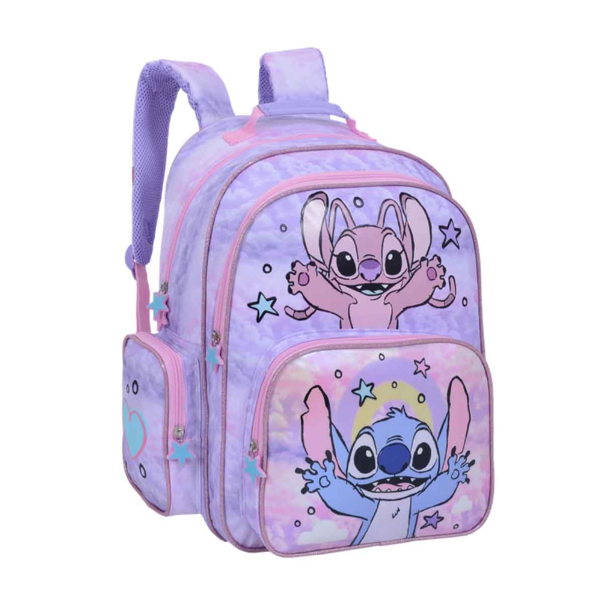 ليليو & ستيتش حقيبة ظهر ديزني بتصميم كرتوني مقاس 16 انش