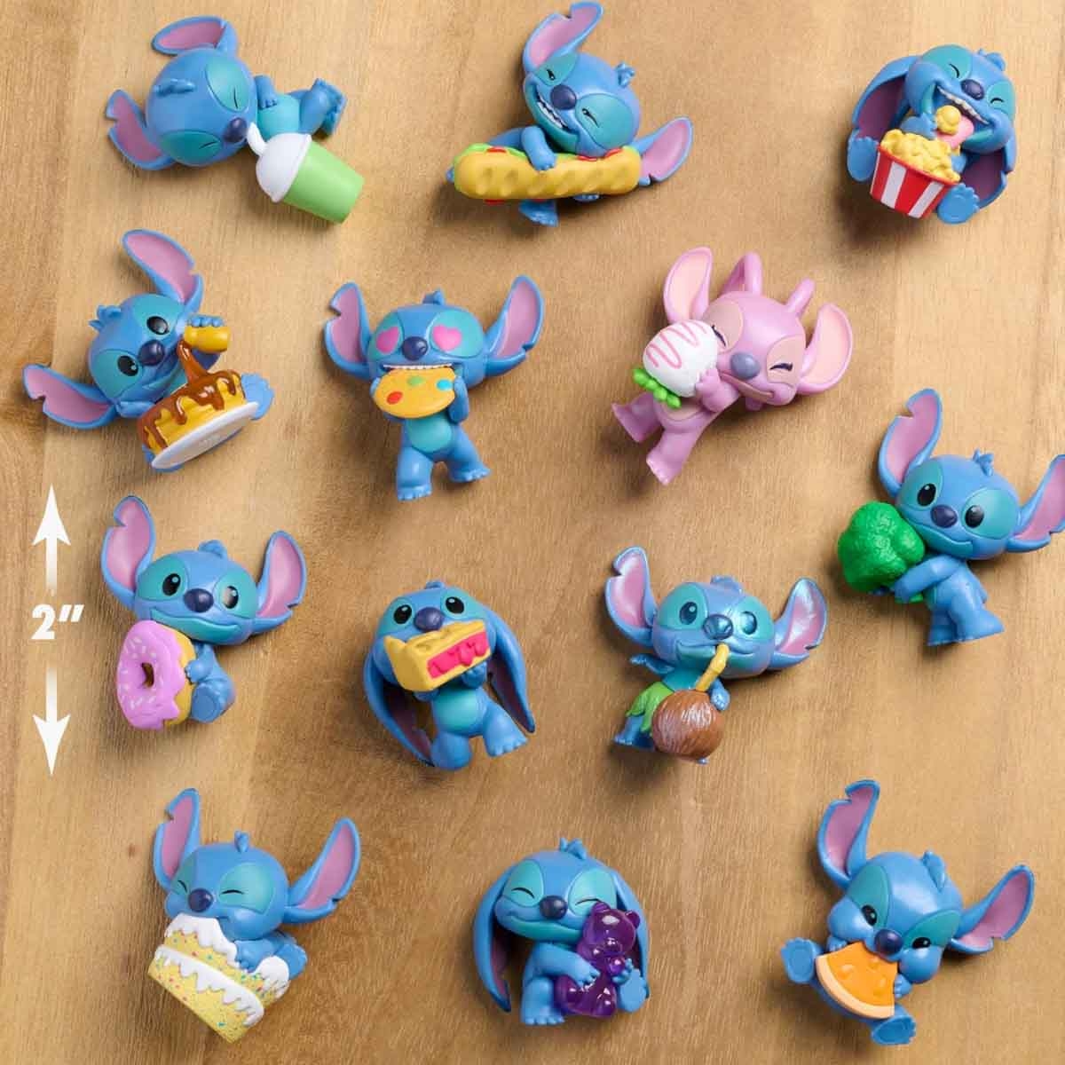 Disney Stitch Collectible Mini Feed Me Assorted S3 Action Figure Unisex, 3-4 Years