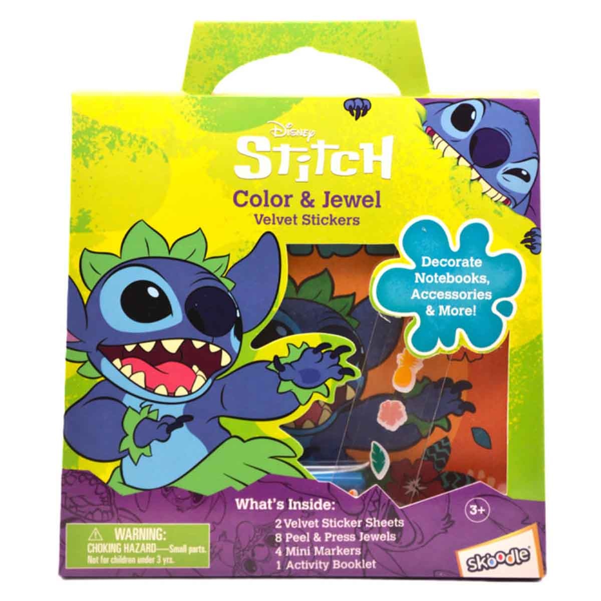 Disney Stitch Color & Jewel Velvet Stickers Unisex, 3-4 Years