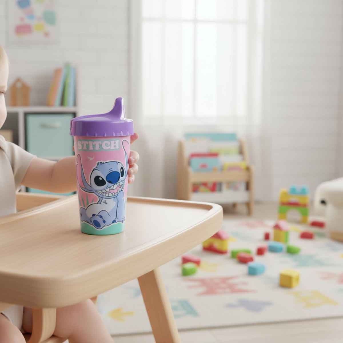 Stitch Disney Character Easy Tumbler with Lid & Straw