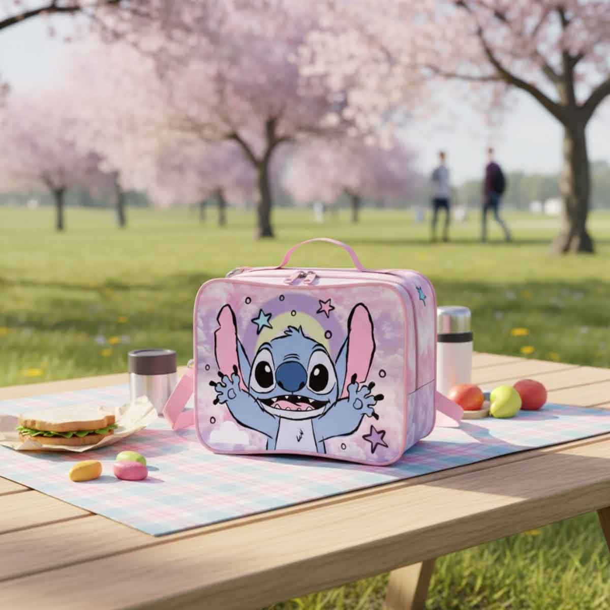 ليليو & ستيتش حقيبة غداء مدرسية معزولة بتصميم أطفال