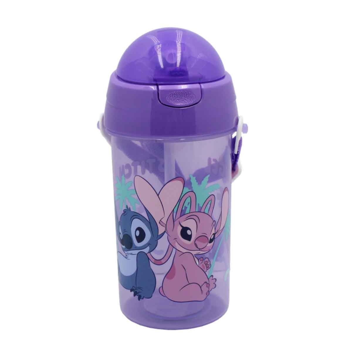 Stitch Pop-Up Canteen Disney Flip Straw Water Bottle