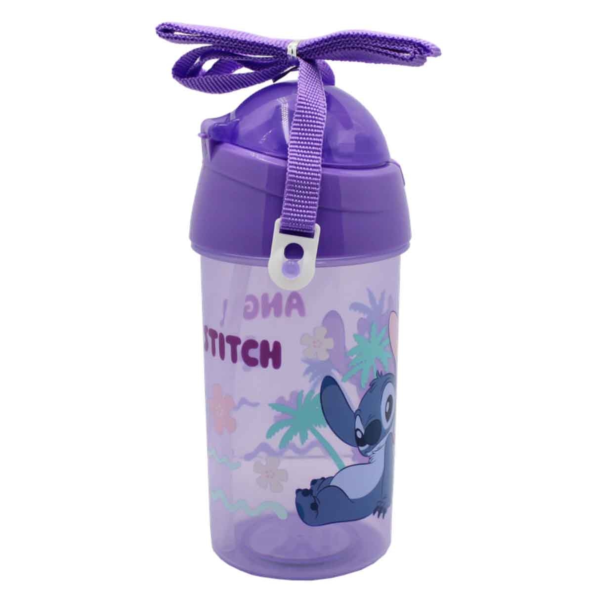 Stitch Pop-Up Canteen Disney Flip Straw Water Bottle