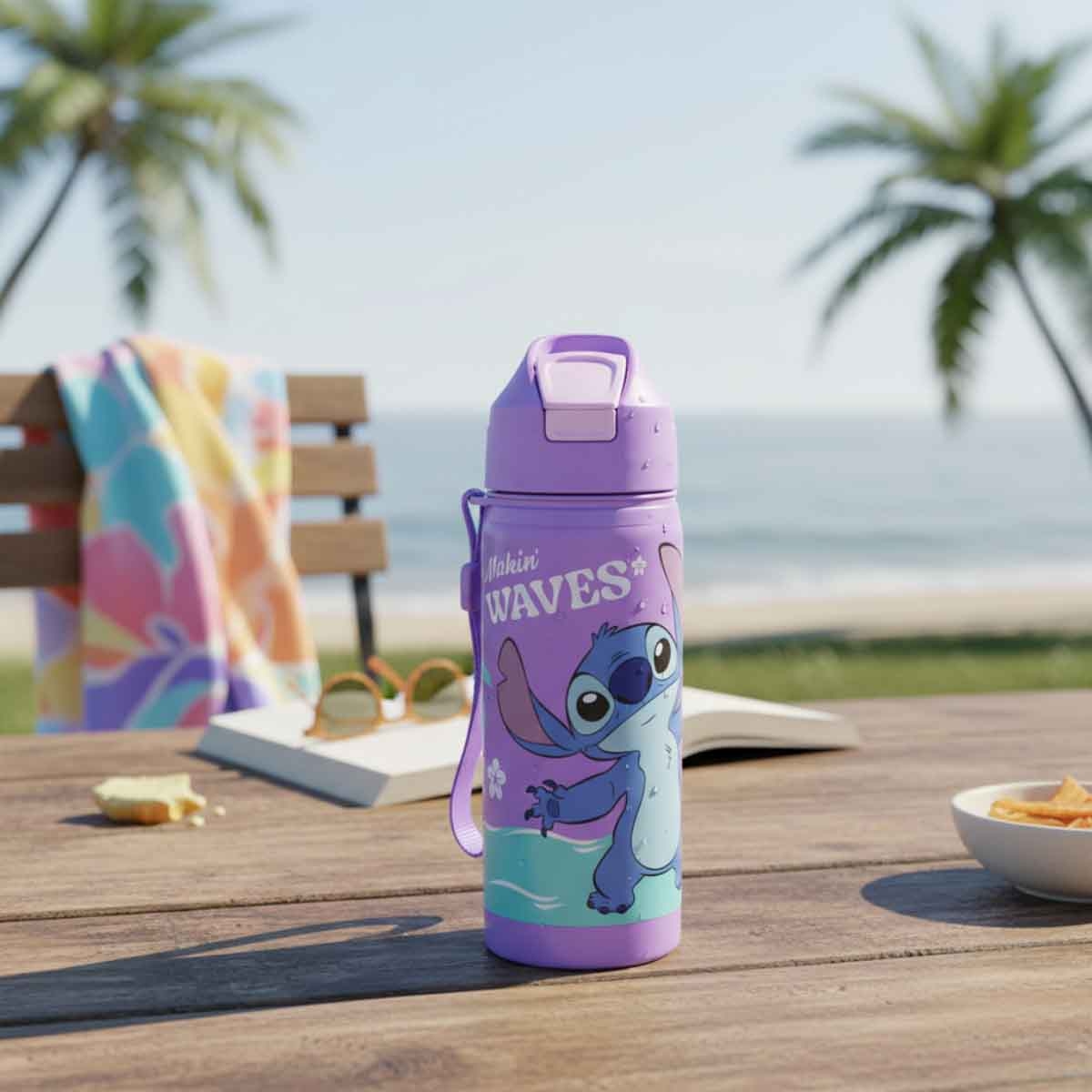 Stitch 600ml Stainless Steel Leakproof Insulated Water Bottle