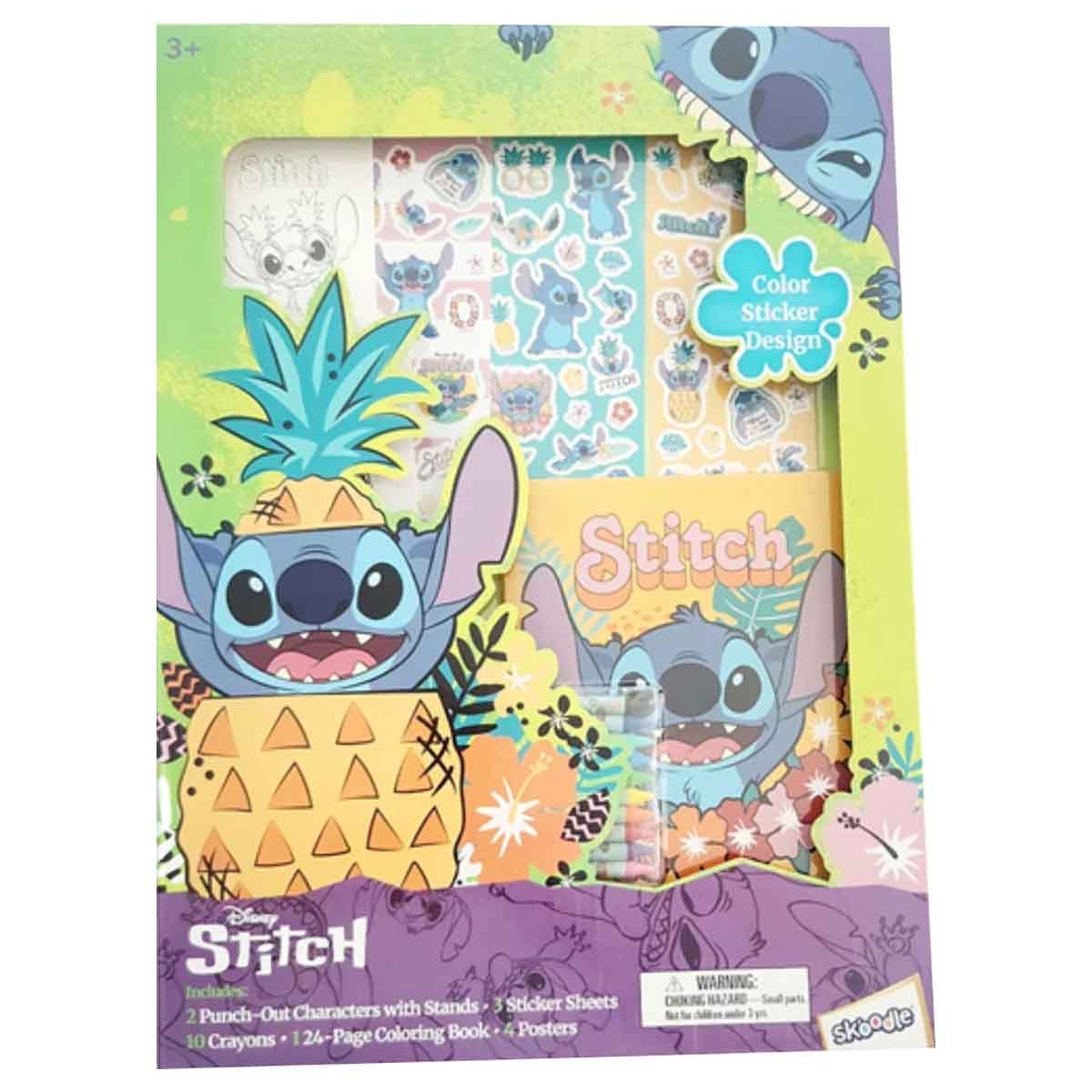 Disney Stitch Super Activity Color, Sticker & Design Set Unisex, 3-4 Years