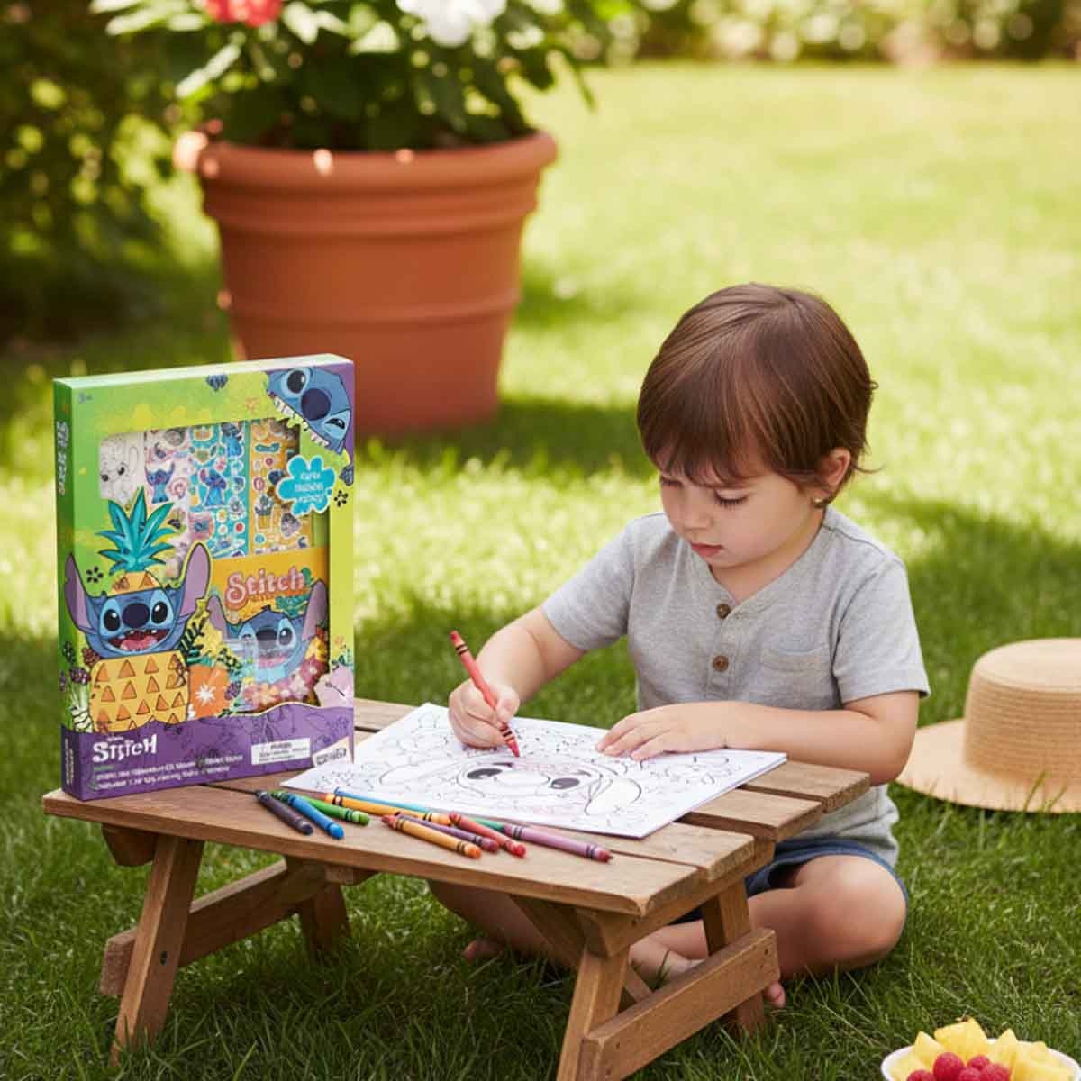 Disney Stitch Super Activity Color, Sticker & Design Set Unisex, 3-4 Years