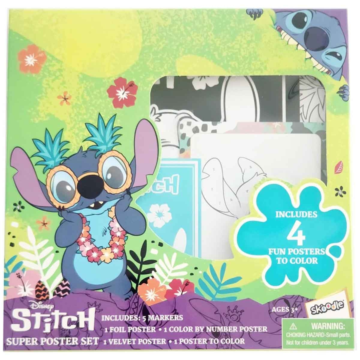 Disney Stitch Super Poster Activity Set Unisex, 3-4 Years