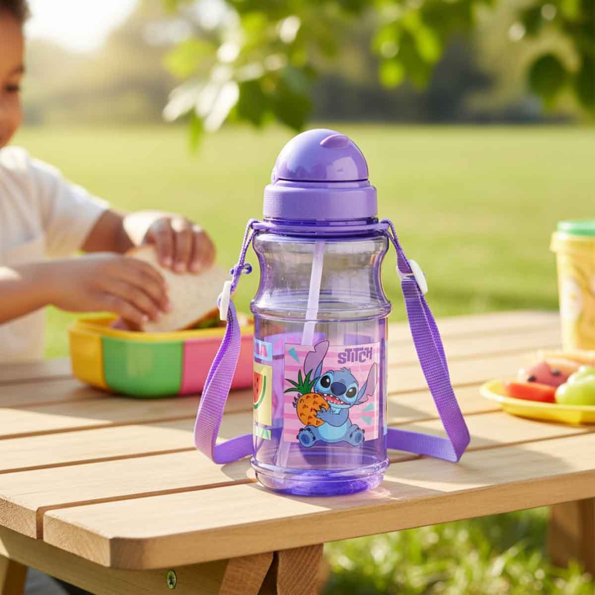 Stitch Transparent Leakproof & BPA-Free Water Bottle