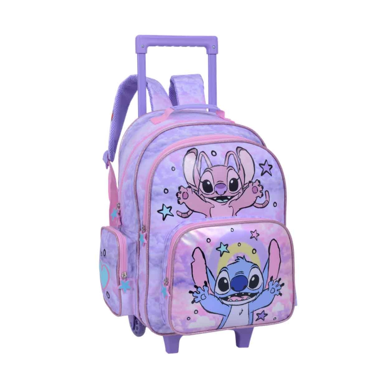 ليليو & ستيتش حقيبة ترولي مدرسية بتصميم شخصية كرتونية مقاس 16 انش