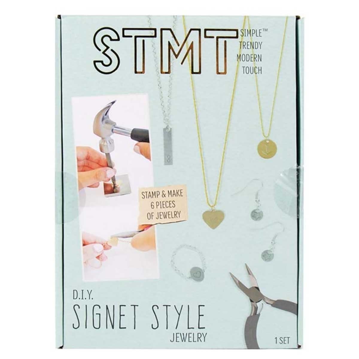 طقم صنع مجوهرات على شكل خاتم من STMT، للبنات من 8 إلى 10 سنوات