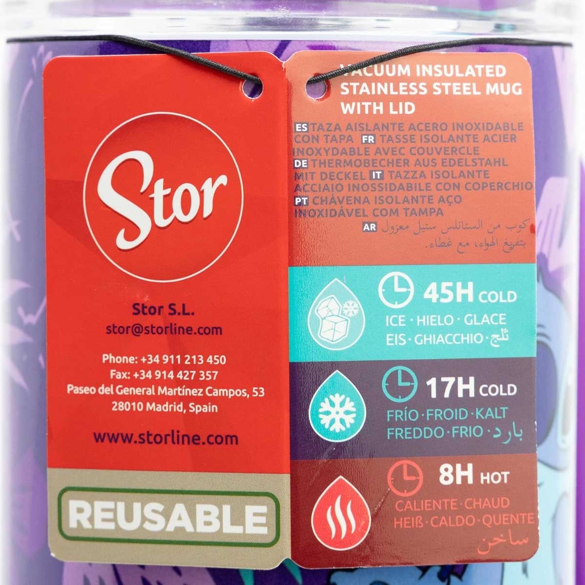 Stor 940ml Disney Stitch Insulated Cup