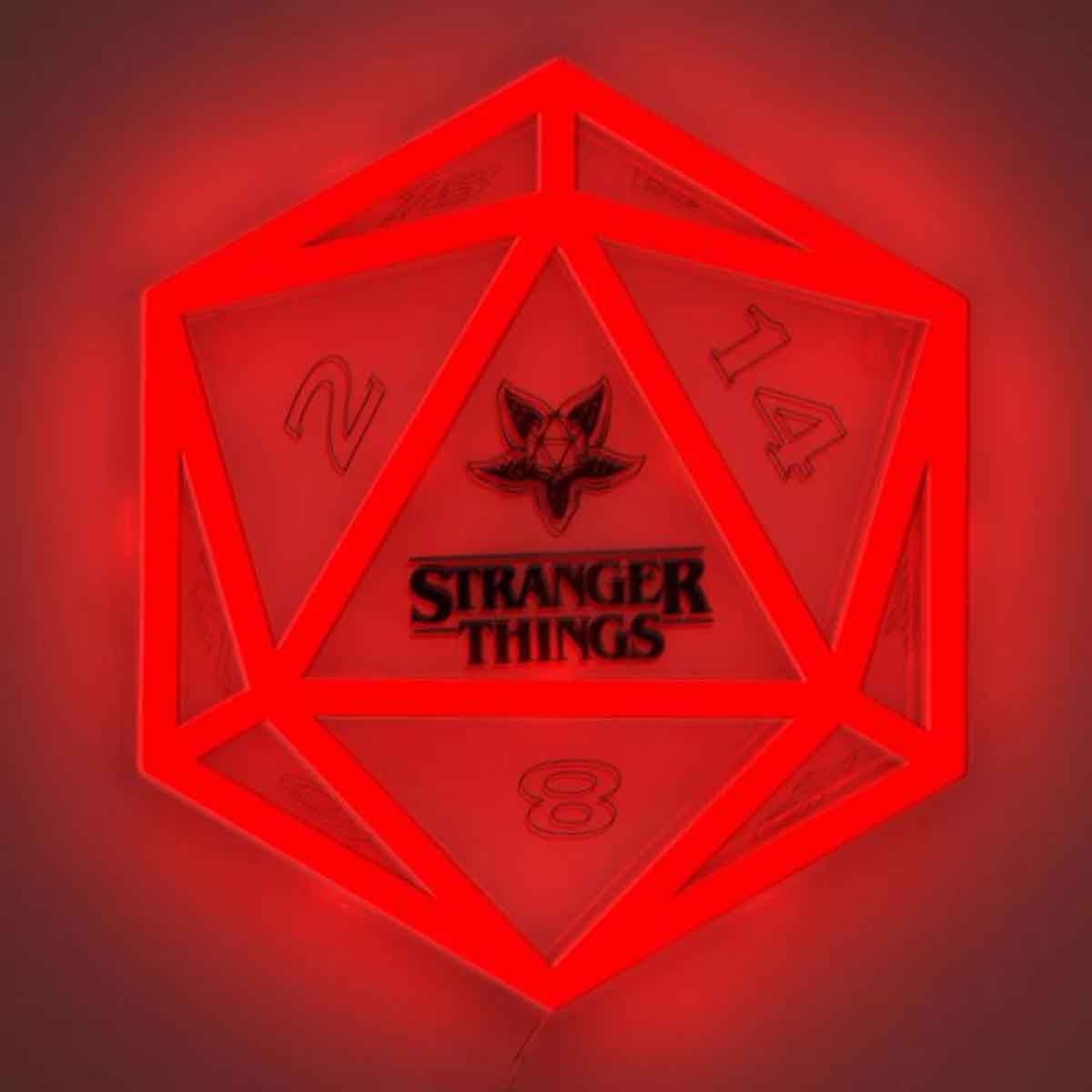 سترينجر ثينغز مصباح نيون LED يعلق على الجدار للجنسين، عمر 5-7 سنوات