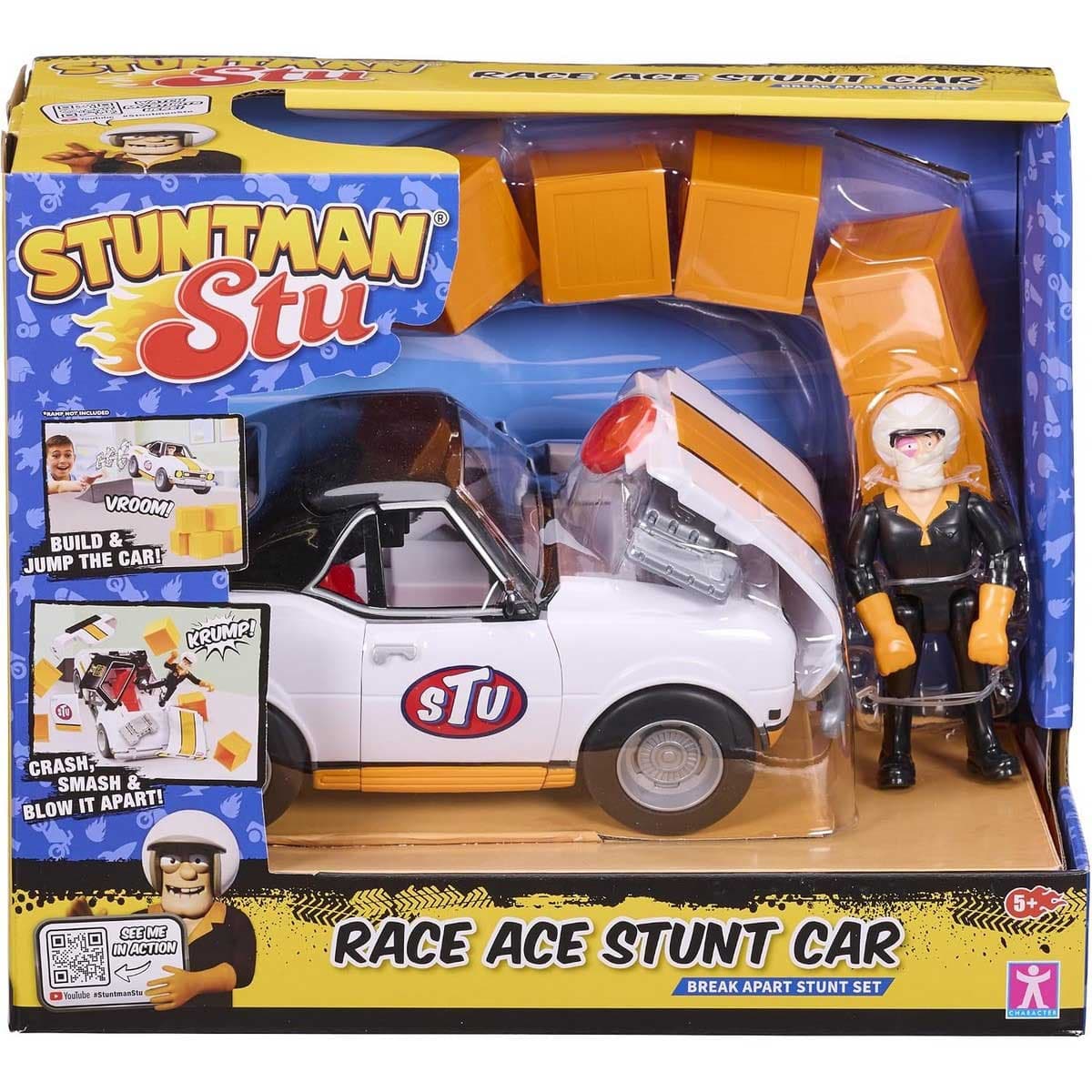 Stuntman Stu Race Ace Stunt Car Playset Boys, 5 - 6 Years