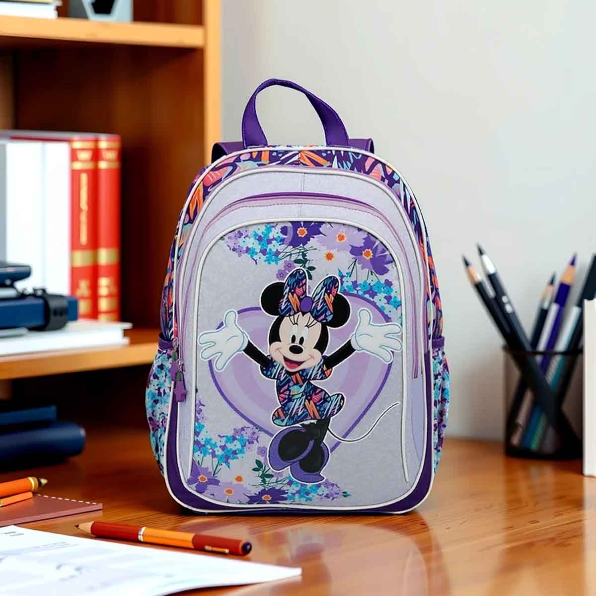Sunce BTS Disney Minnie Trolley Backpack with Pencil Case & Water Bottle Combo Pack