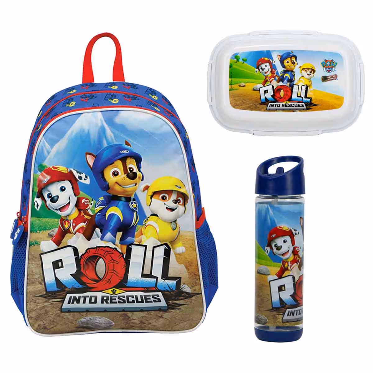 Sunce BTS Disney Paw Patrol Backpack with Lunch Box & Water Bottle Combo Pack