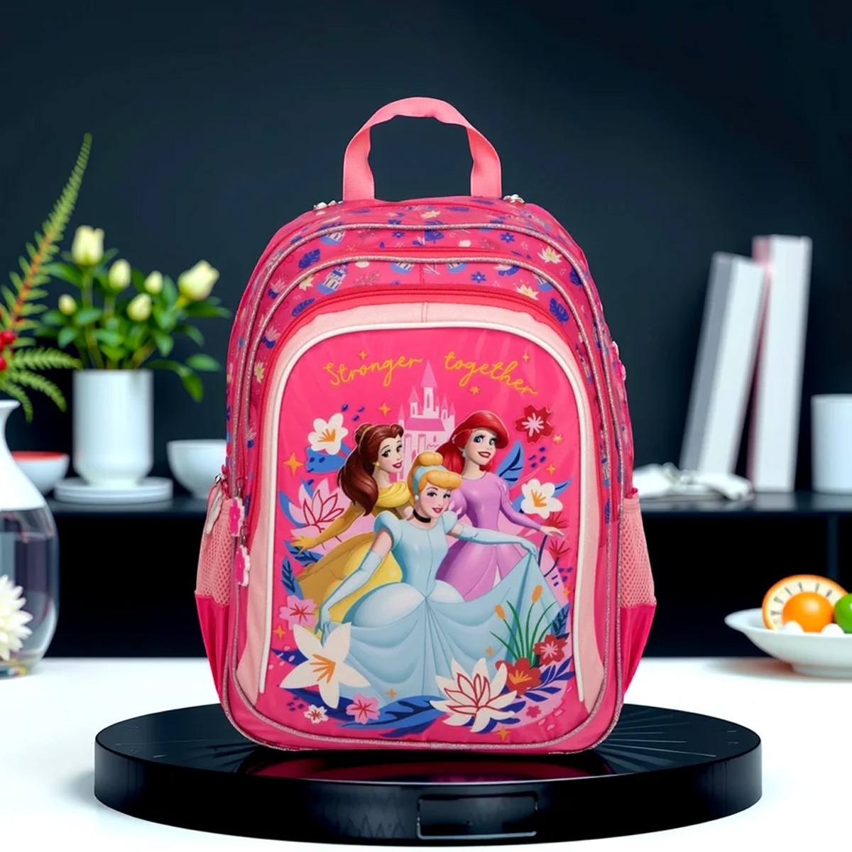 سنس بي تي إس ديزني برنسيسز حقيبة ظهر للبنات، من عمر 3 إلى 4 سنوات