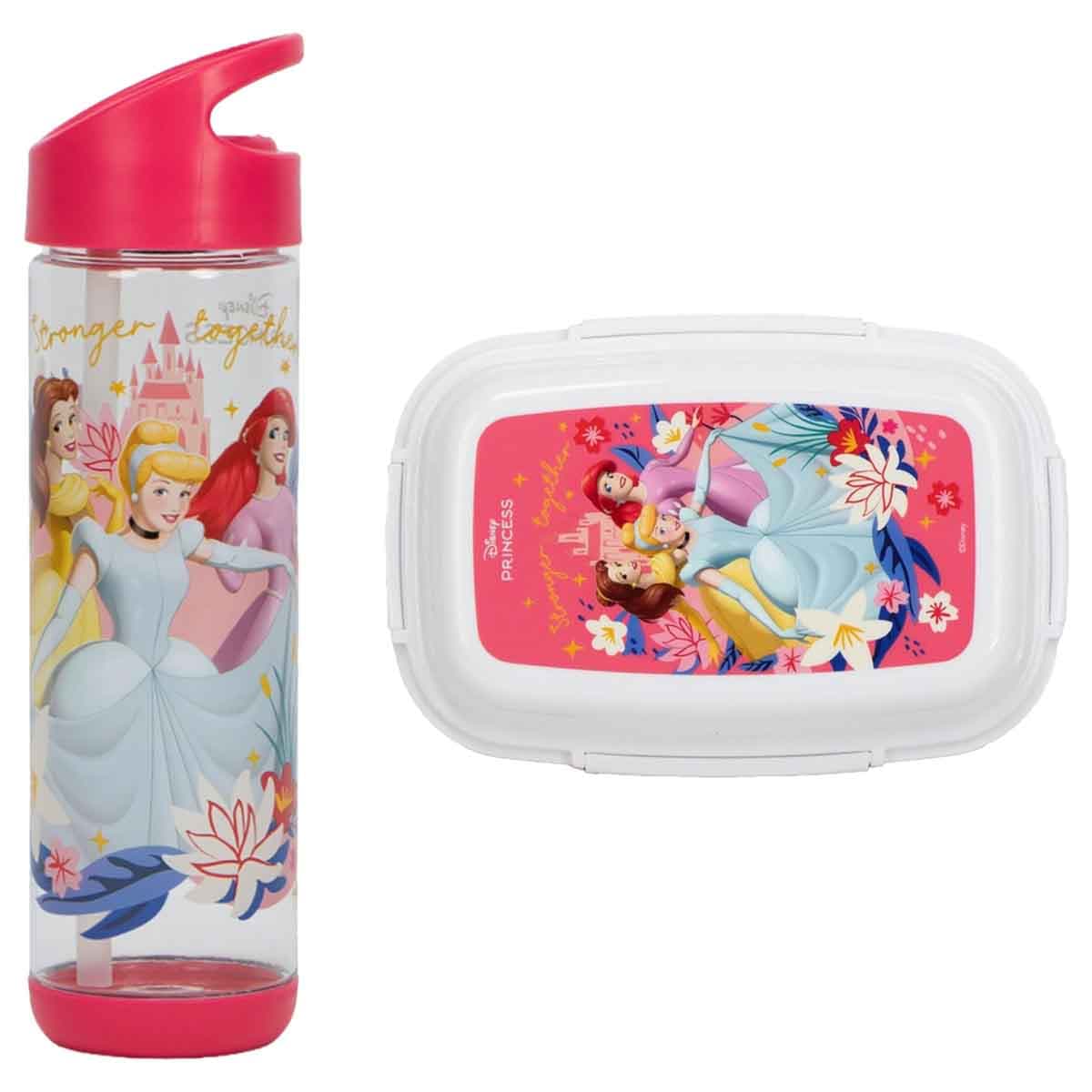 Sunce BTS Disney Princesses Lunch Box & Water Bottle Combo Pack
