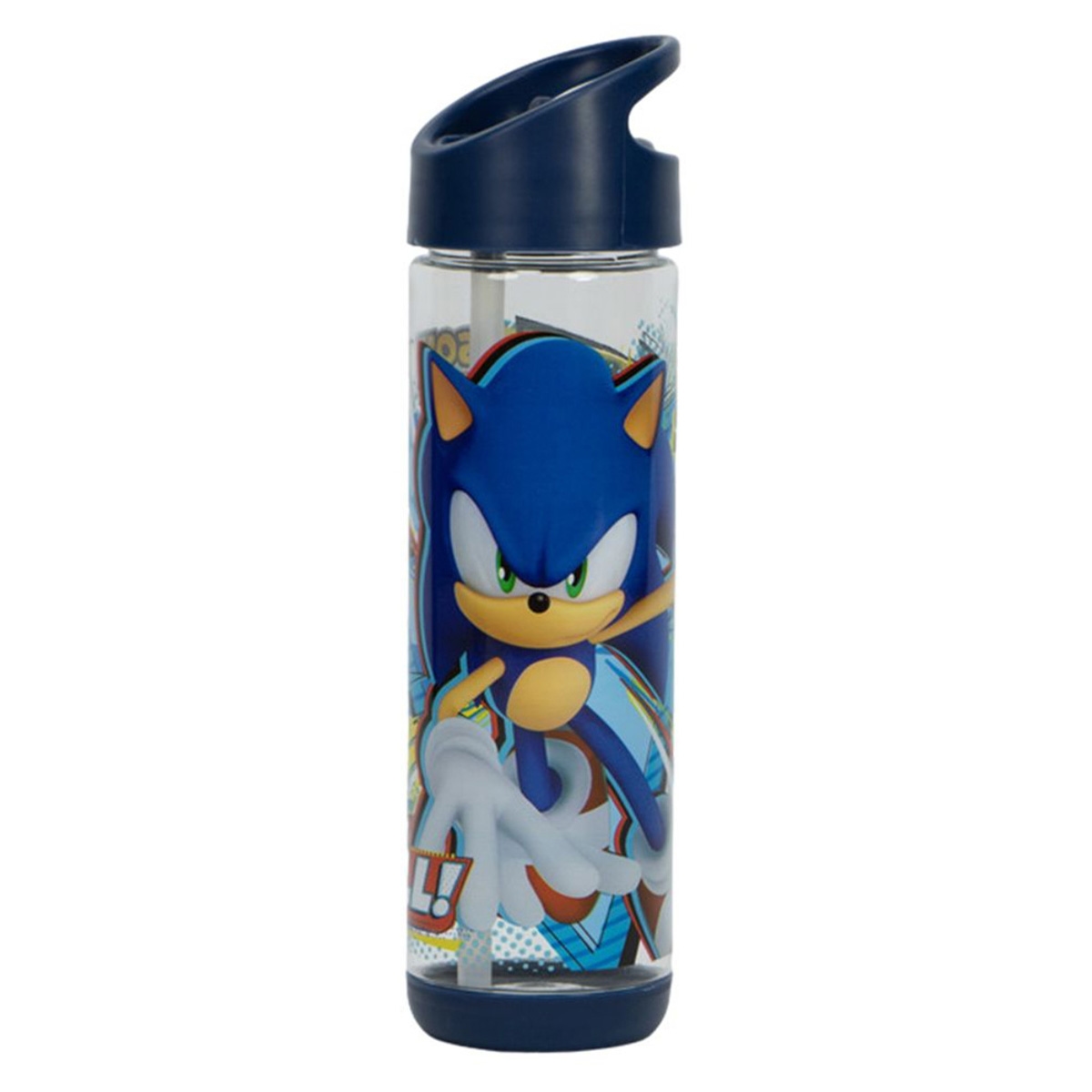 سنس بي تي إس ديزني سونيك زجاجة ماء بلاستيكية للجنسين، من عمر 3 إلى 4 سنوات