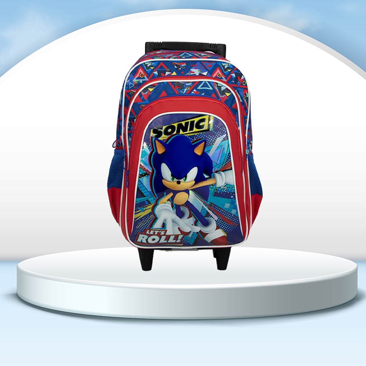 Sunce BTS S-7816SOE Disney Sonic Trolley Backpack Unisex, 3-4 Years