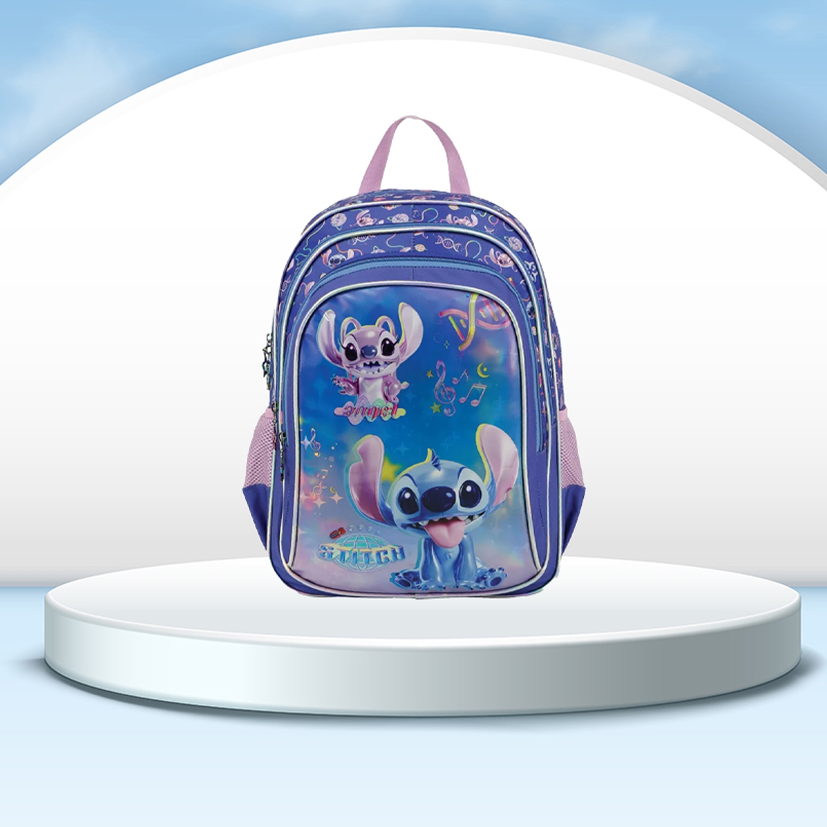 سنس بي تي اس شنطة ظهر ديزني ستيتش S-7314DSH للجنسين، 3-4 سنوات